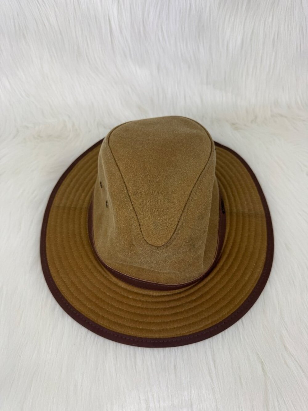 Worn Outback Trading Co Madison River Oilskin Hat L Packable Waterproof UPF